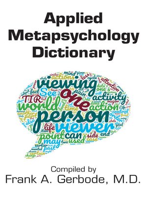 cover image of Applied Metapsychology Dictionary